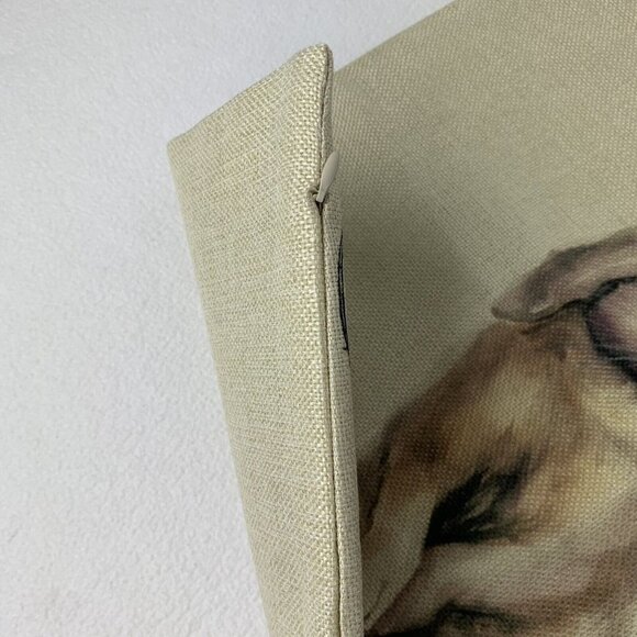 Easter Bunny Eggs Fairies Woven Pillow Cover Square Butterfly 17.5” x 18” - Picture 6 of 9